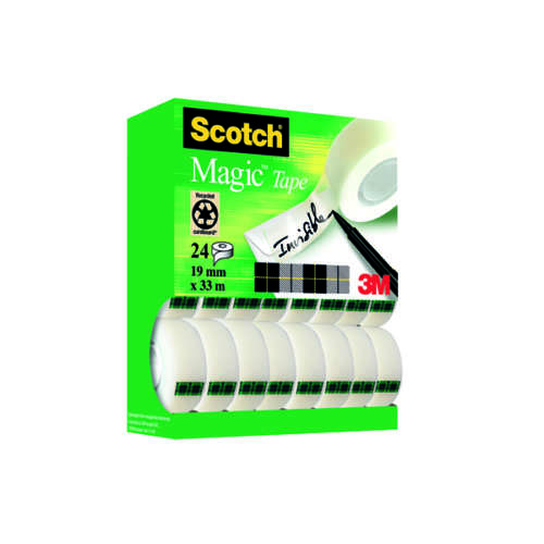 Scotch Magic Tape 19mm x 33m Pk 24