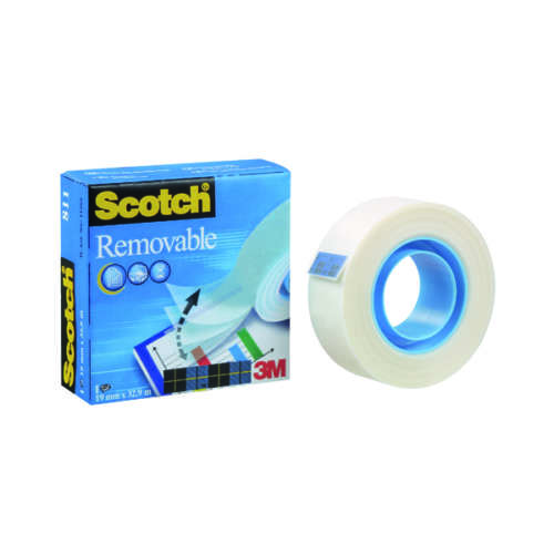 Scotch 811 Magic Tape 19mmx33m Removable