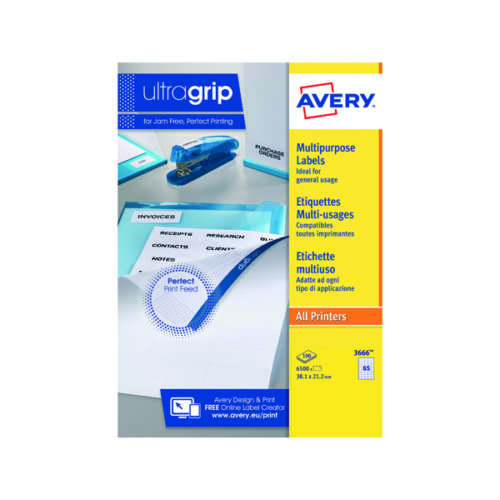 Avery Multipurpose Labels 3666 Pk 6500