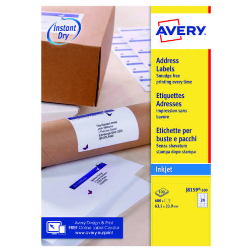 Avery Inkjet Address Labels 24 Sheet