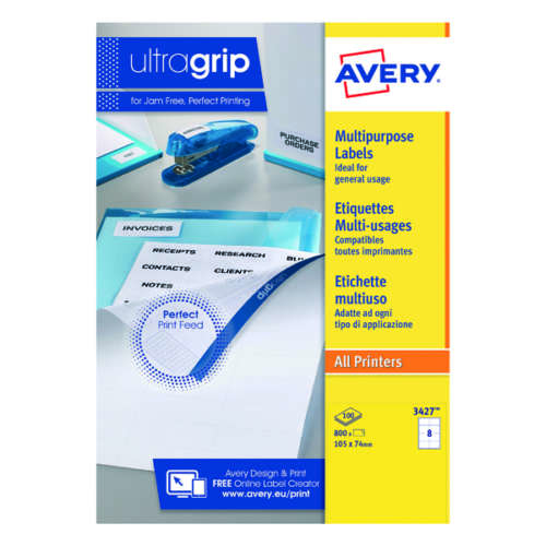 Avery DPS08-100 Multipurpose Label Pk800