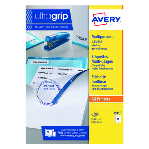 Avery DPS16-100 Multipurpose Label P1600