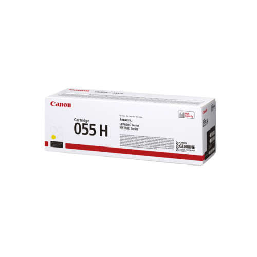 Canon 055H high capacity yellow original toner.