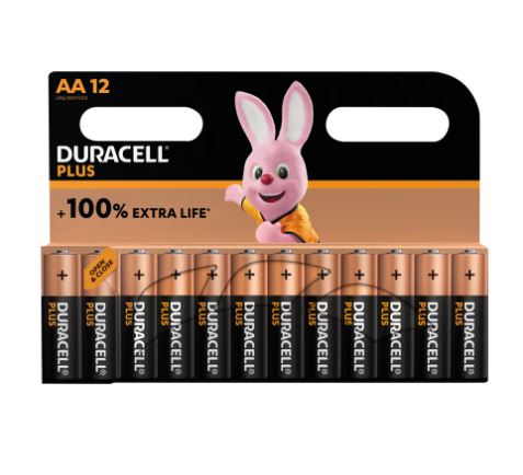 Duracell Plus AA Battery Pk12