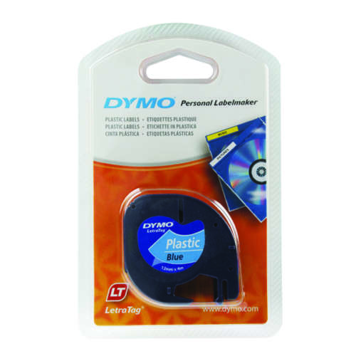 Dymo Blue Letratag Tape 12mmx4m S0721650