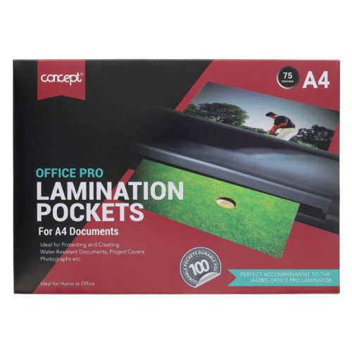 Concept A4 Laminating Pouches 150mic pack of 100