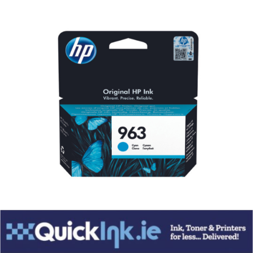 HP 963 Cyan Ink Cartridge 3JA23AE