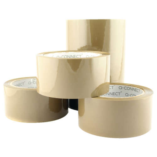 Q-Connect Low Noise Tape 50mm Brown Pk6