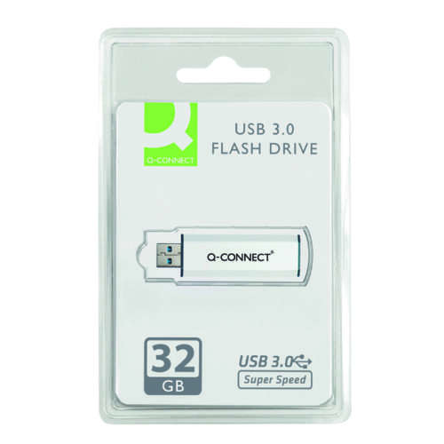 Q-Connect Sil/Blk USB Slider 32Gb Drive