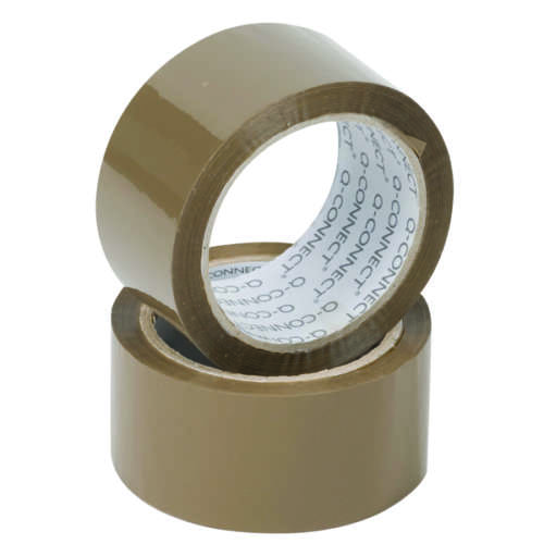 Q-Connect Packing Tape 50mmx66m Brwn Pk6