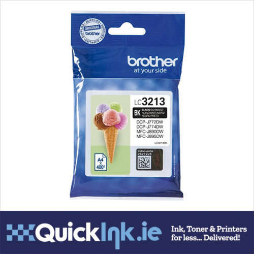 Brother LC-3213BK black ink cartridge (Brother original)