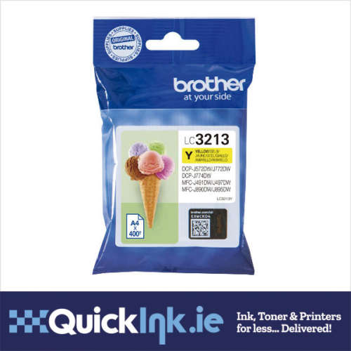 Brother LC-3213Y yellow ink cartridge (Brother original)