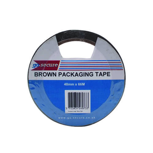 GoSecure Packaging Tape 50mmx66m Brwn P6