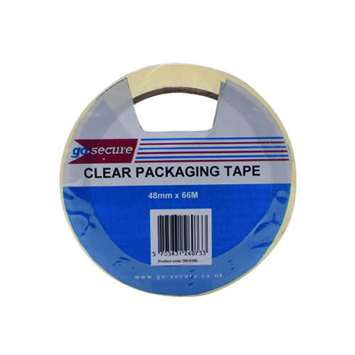 GoSecure Packaging Tape 50mmx66m Clr Pk6