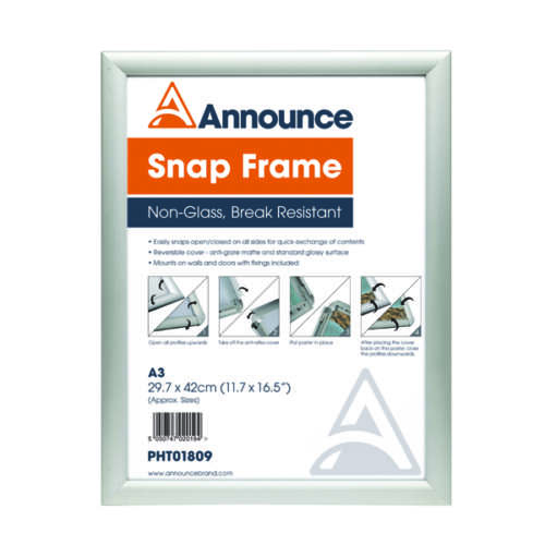 Announce A3 Snap Frame