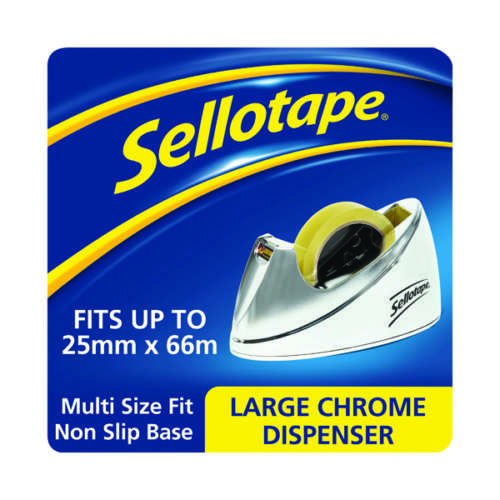 Sellotape Dispenser Chrome Large 575450