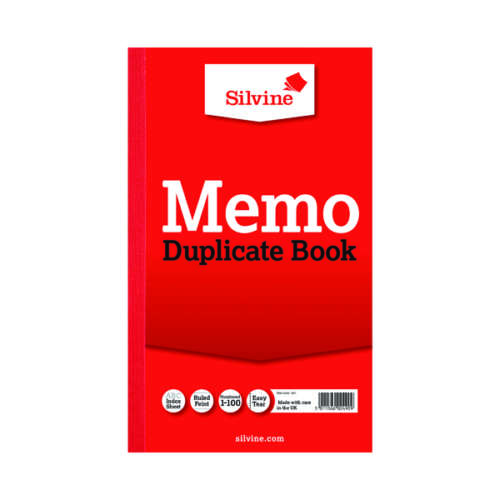 Silvine Dupl Book Memo Ruled 601 Pk6