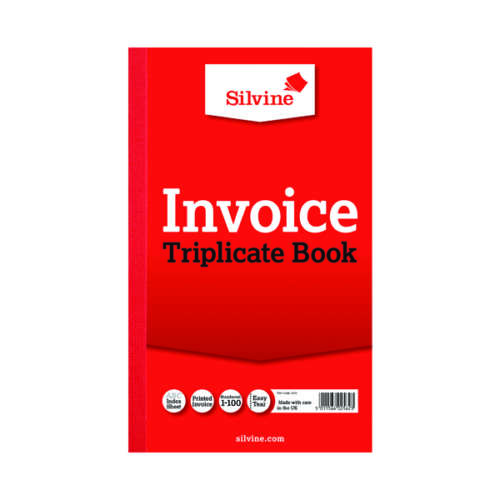 Silvine Duplicate Invoice Book 611 Pk6