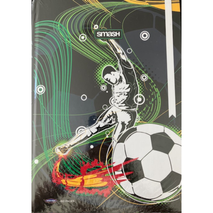 Smash A4 160 page Sports Hardcover Notebook Pack of 4 image 2