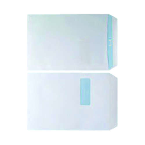 White C4 Window S/Seal Envelopes Pk250
